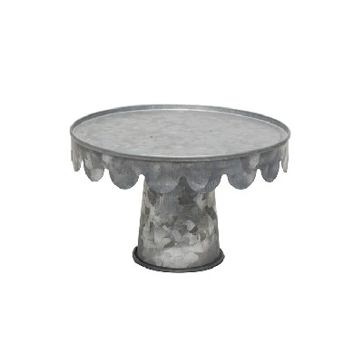 Single Tier Cake Cupcake Plants Decor Galvanized Metal Stand