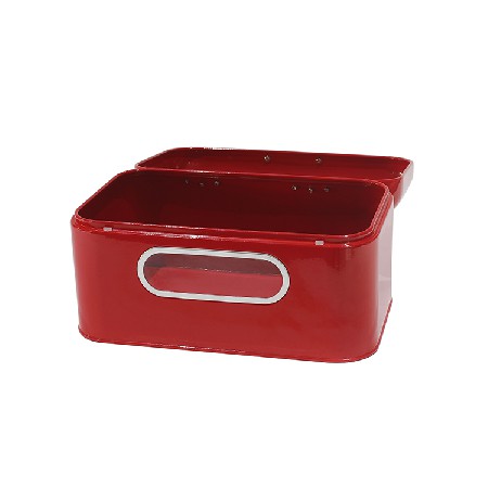 Modern metal steel farmhouse kitchen corner food containers bread box