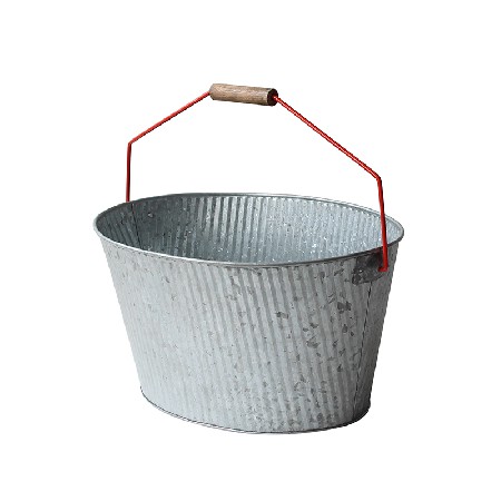 Country Home Galvanized Metal Tub and Drink Bucket