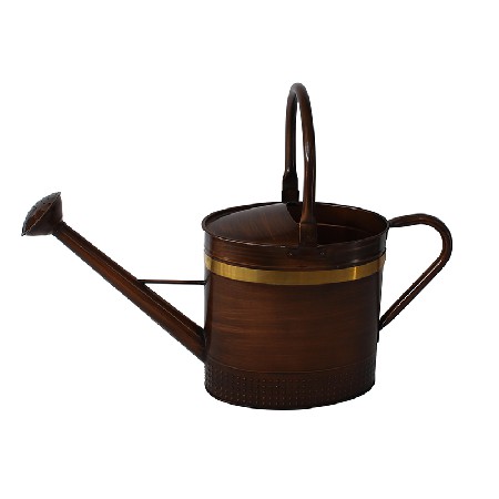 Copper Oval Metal Watering Can