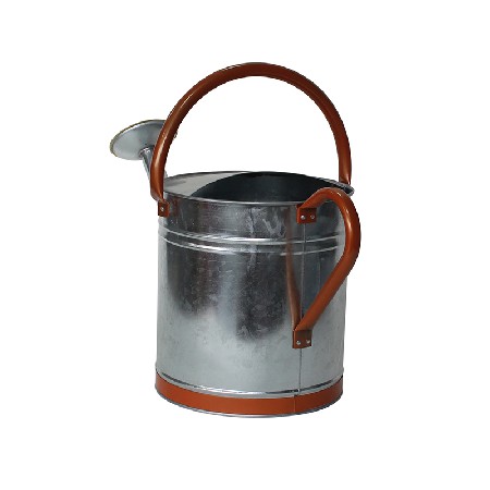 Metal Watering Can With Copper Decor