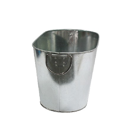 Metal oval large galvanized tub