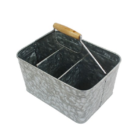 Metal compartment organizer kitchen caddy