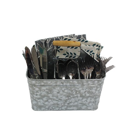 Metal compartment organizer kitchen caddy