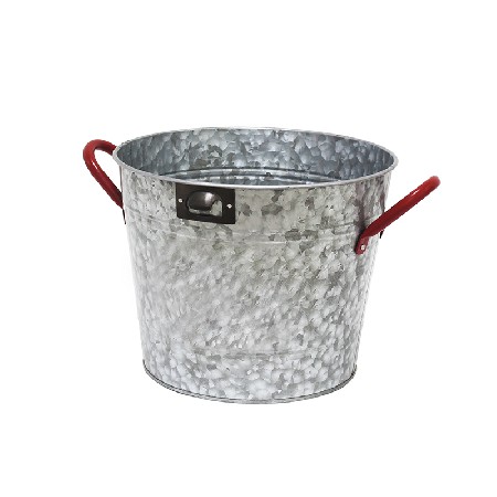 Galvanized metal country style rustic ice buckets for sale