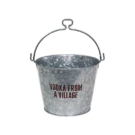 Custom logo galvanized steel champagne ice bucket