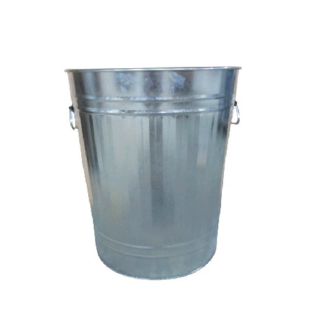 Mif Garden Manufacturing Multicolor 13 Gallon Galvanized Steel Trash Can