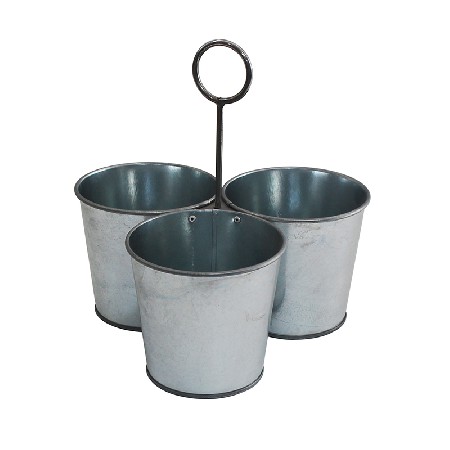 Home Garden Decor Galvanized Steel Flower Container