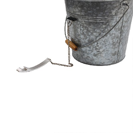 Galvanized Steel Party Champagne Beer Ice Bucket With Bottle Opener