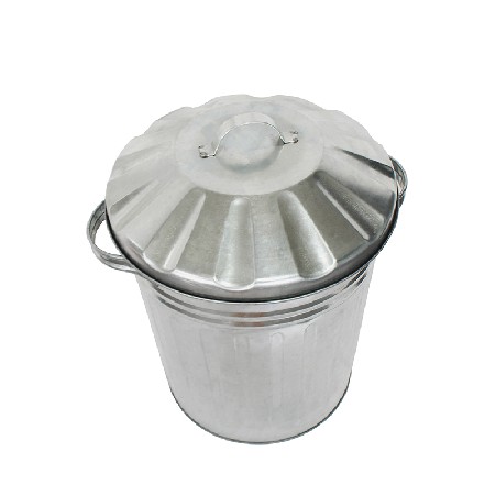 Home garden galvanized metal waste bin for sale