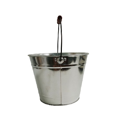 Flower Bucket Flower Plant Pot with Hanger Metal Iron Colored Pastoral for Balcony Garden Home Artificial Flower Decorative