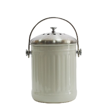 1.3 Gallon Stainless-Steel Indoor Compost Bucket for Kitchens